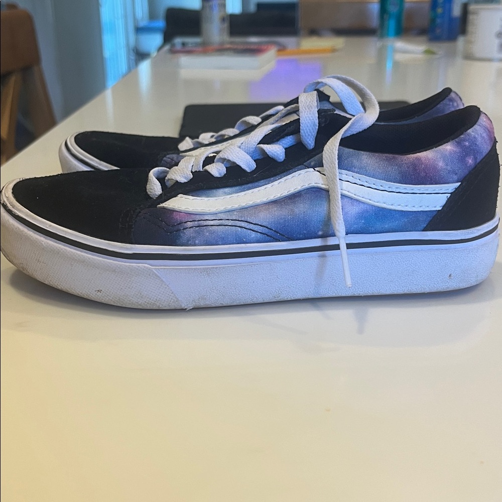 Vans youth size 2.5 Multicolor universe Sneakers with White Laces